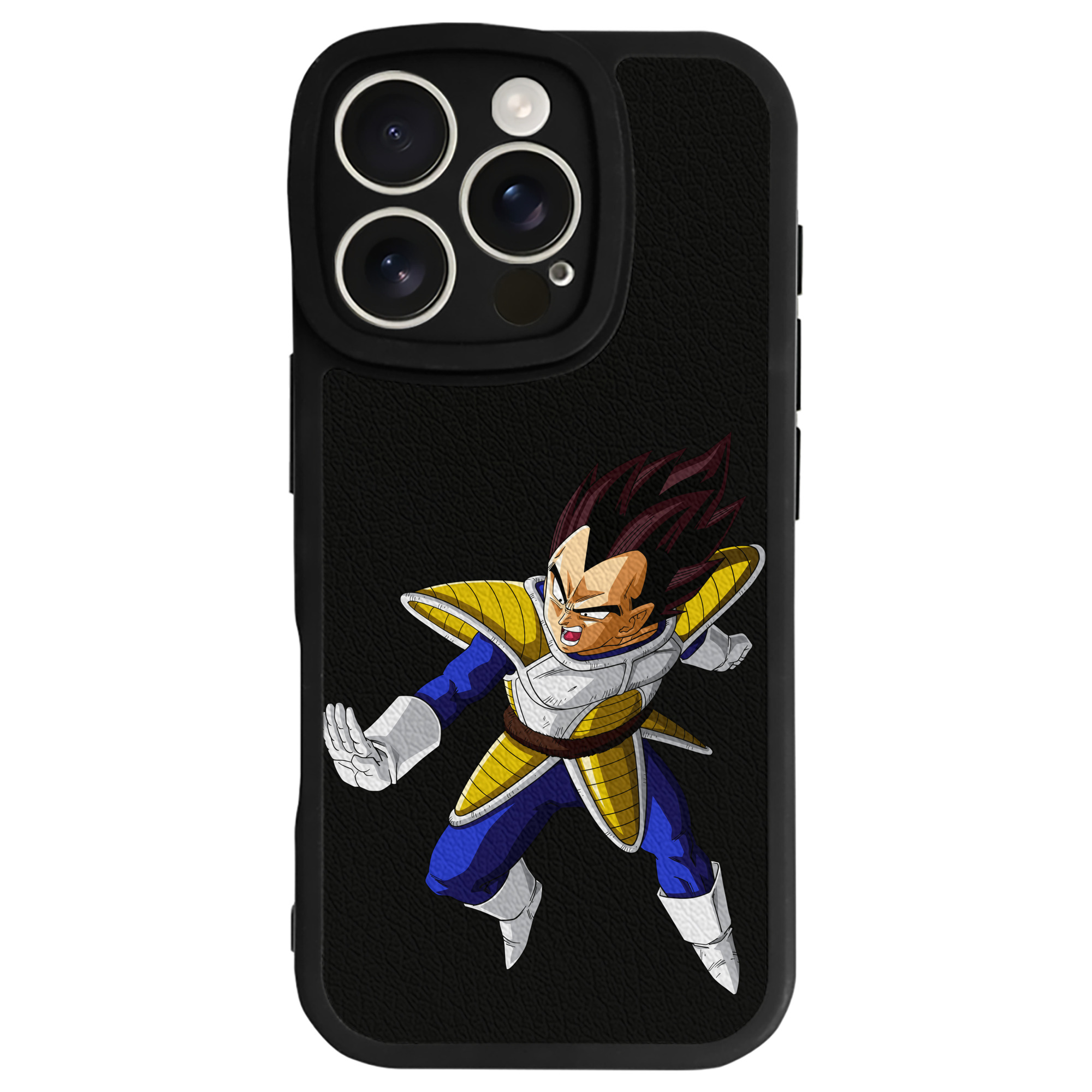（画像用） ドラゴンボール ベジータ四世（Bejīta Yonsei）DRAGON BALL Vegeta IV 【iPhone 16シリーズ対応】シリコンスマホケース（レザー調） 材質：シリコン